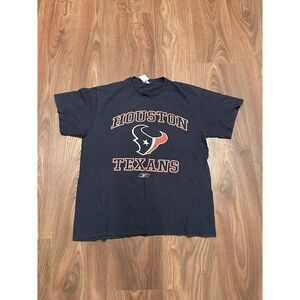 Texans T shirt Houson Football Reebok 100% cotton NFL licensed L Fan